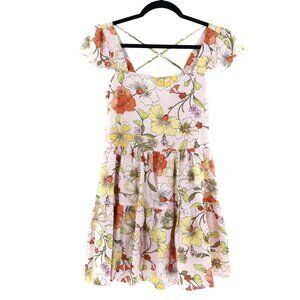 Lottie‎ & Holly BOG Collective Floral Dress Women's Pink Bohemian Gypsy Cottage